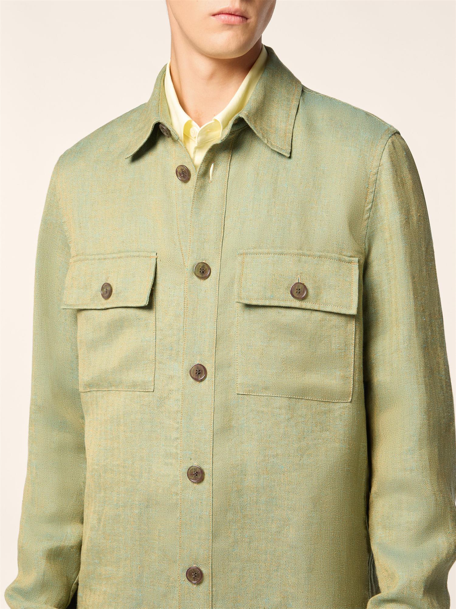 Overshirt i lin