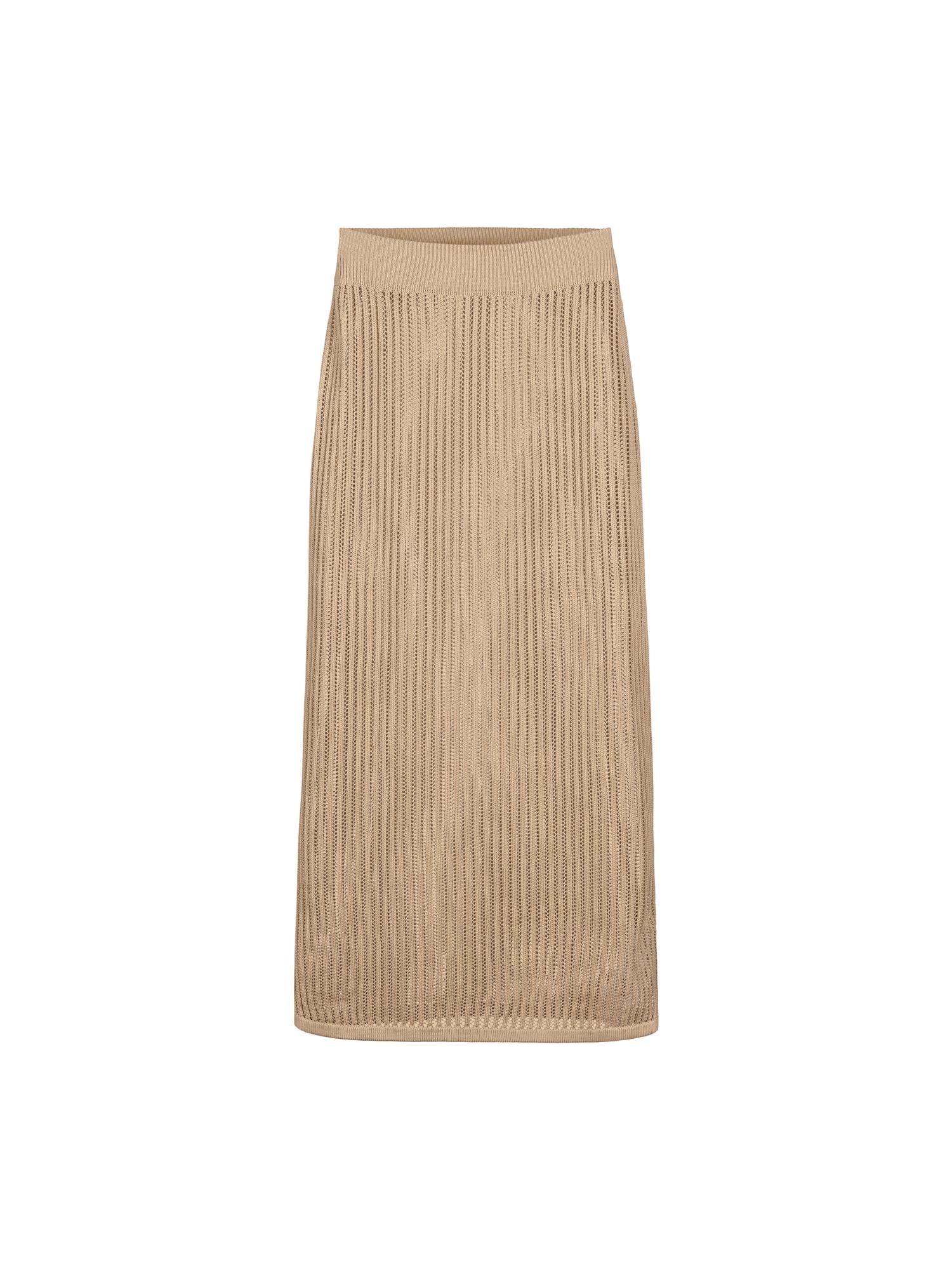 Strikket skjørt i bomull