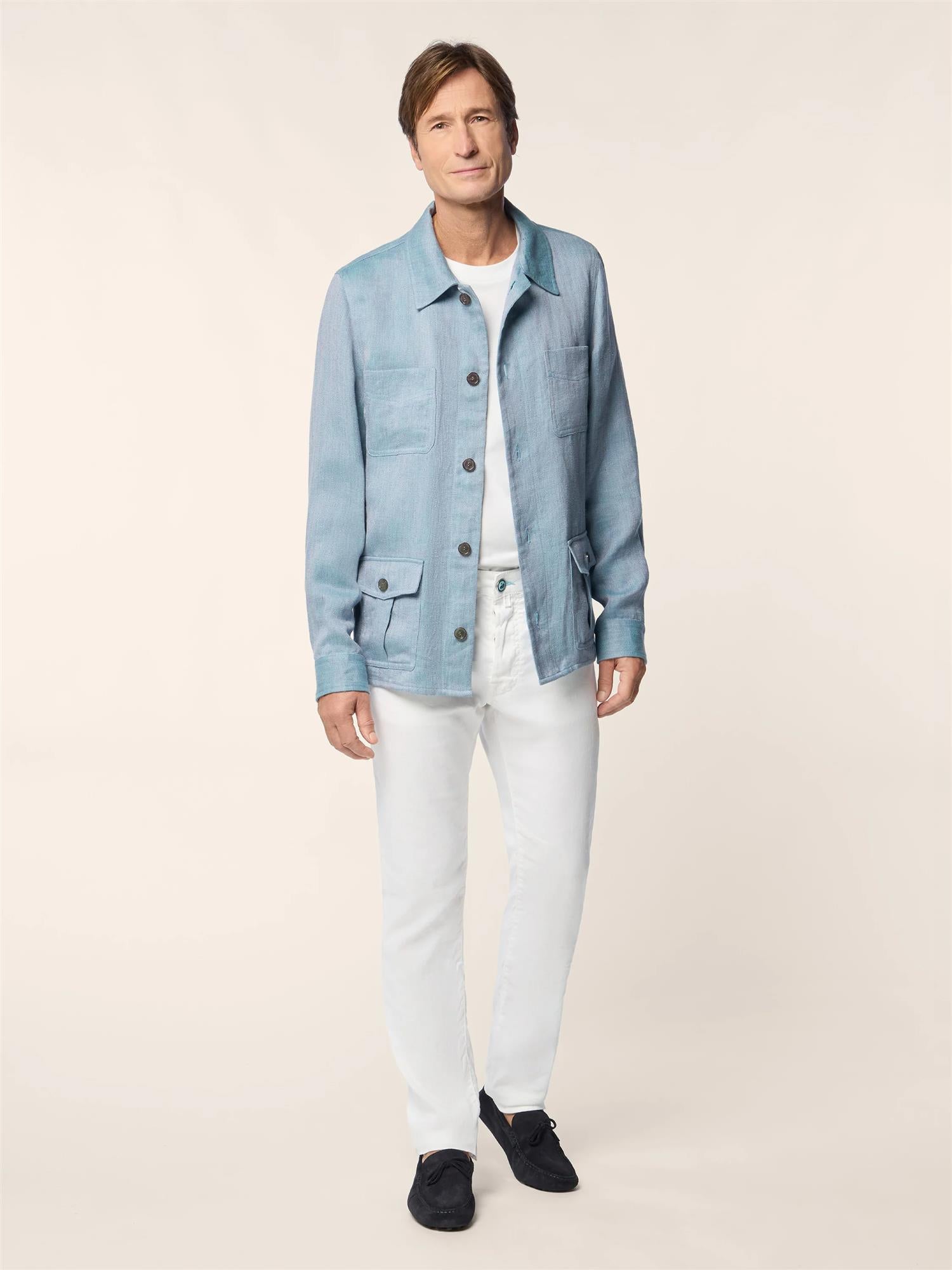 Overshirt i lin